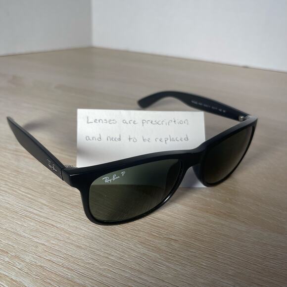 Ray-Ban ANDY RB4202 6069/71 3N Black Sunglasses FRAMES ONLY Italy 55-17-145 - Picture 1 of 8